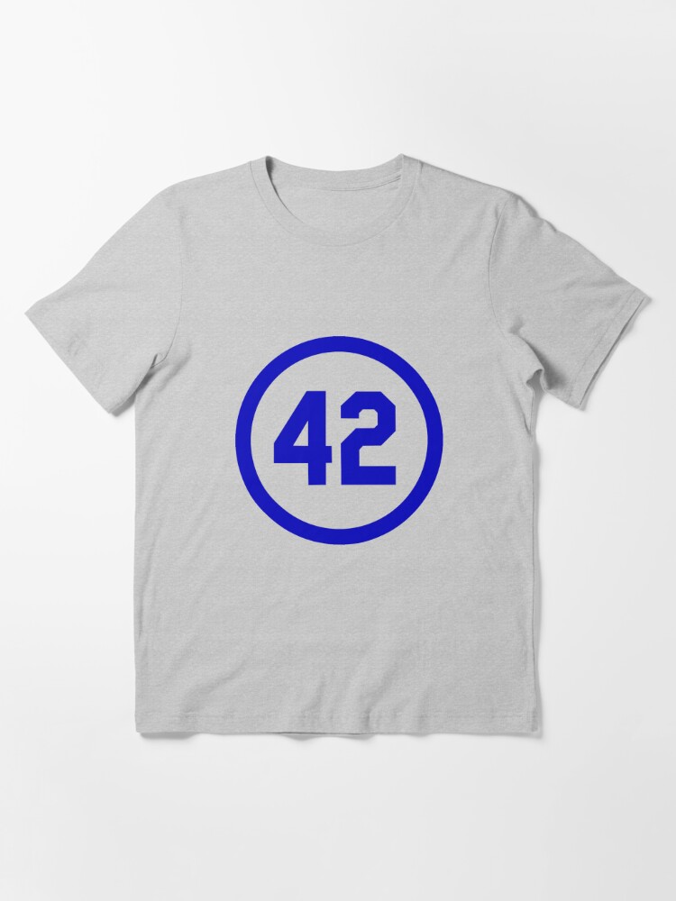 YOUTH Boys LA Brooklyn Dodgers #42 Jackie Robinson Youth Size L Blue T-Shirt