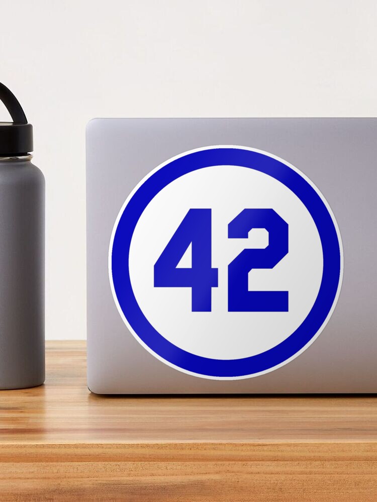 Baseball Number #42 Forty Two Lucky Favorite Jersey Number Sticker