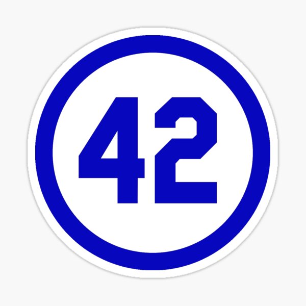 Jackie Robinson Baseball Number 42 Honoring Baseball Barrier