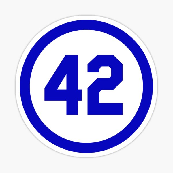 42 Jackie Robinson Sticker for Sale by bosoxicated