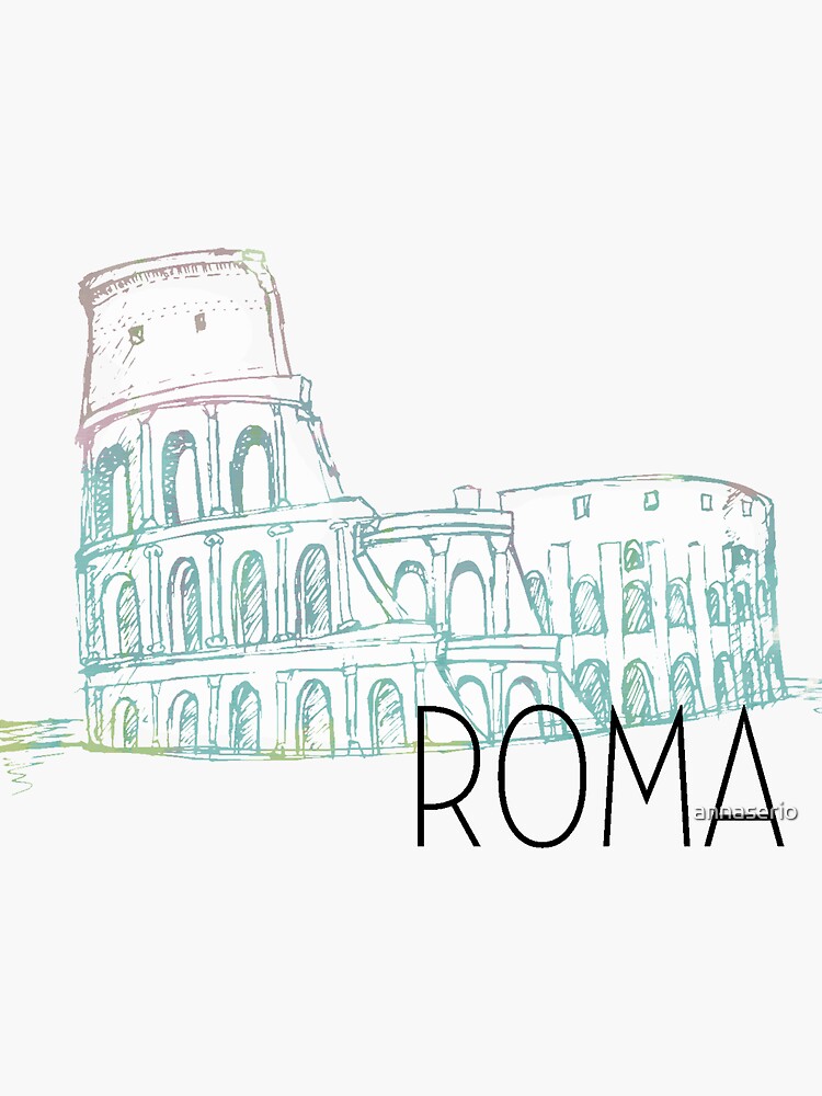 Pastel Rome Coliseum by annaserio
