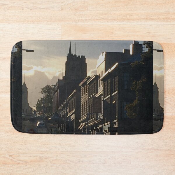 Item preview, Hobart/nipaluna Autumn Sunset Gilds the City Streets, April 2021 designed and sold by RoseAromas.