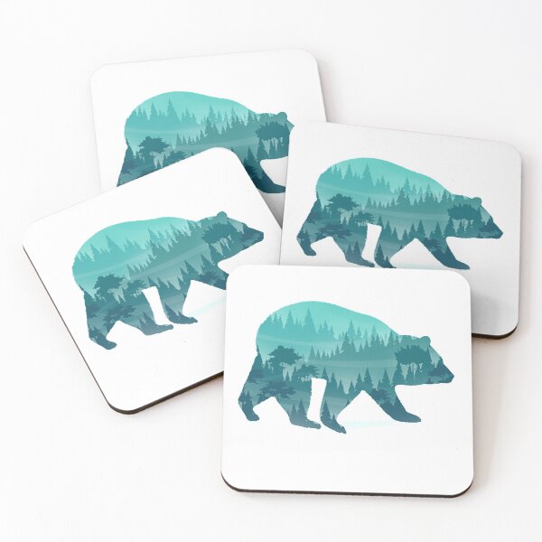 Item preview, Bear Silhouettre Over Forest designed and sold by YOUR SHOP.