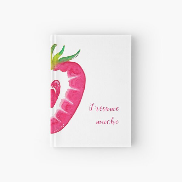 Avocado and strawberry Hardcover Journal