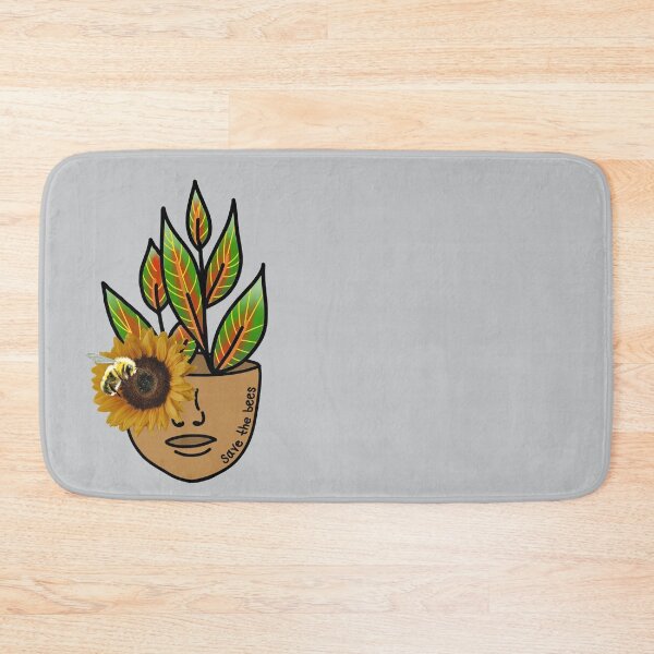 Item preview, Save The Bees, Croton Petra, Plant Person With Realism Sunflower designed and sold by 10pmCreations.