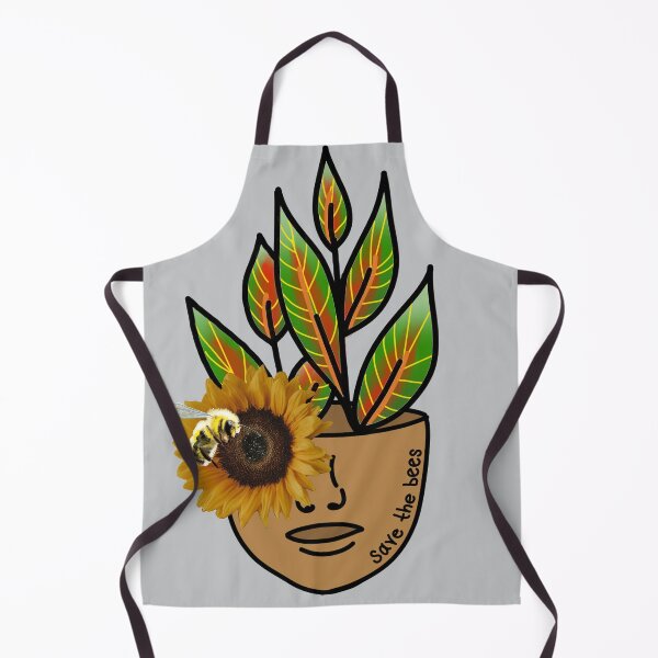 Item preview, Save The Bees, Croton Petra, Plant Person With Realism Sunflower designed and sold by 10pmCreations.