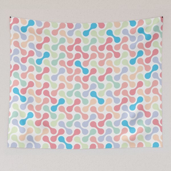 Item preview, Blue Orange Purple Pastel Multicolour Metaball Pattern designed and sold by Moyanana.