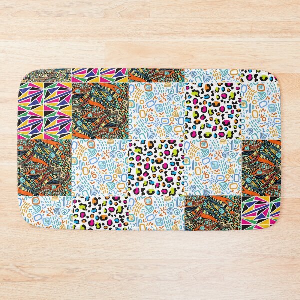 Item preview, Patches of Colorful Vintage Pattern designed and sold by HappinessWorld.