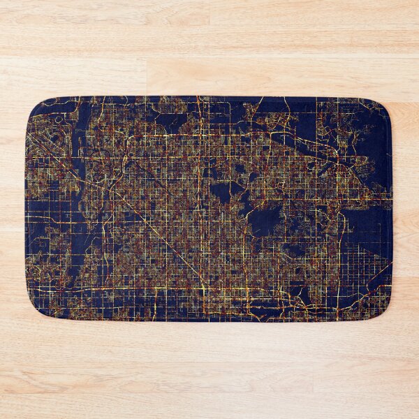 Item preview, Phoenix, Arizona, USA Map - City At Night designed and sold by deMAP.