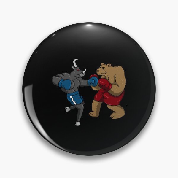 Item preview, Bull fights against bear, stock exchange bull market designed and sold by tonstan.
