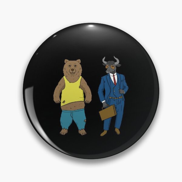 Item preview, Poor bear and rich bull, stock market exchange designed and sold by tonstan.