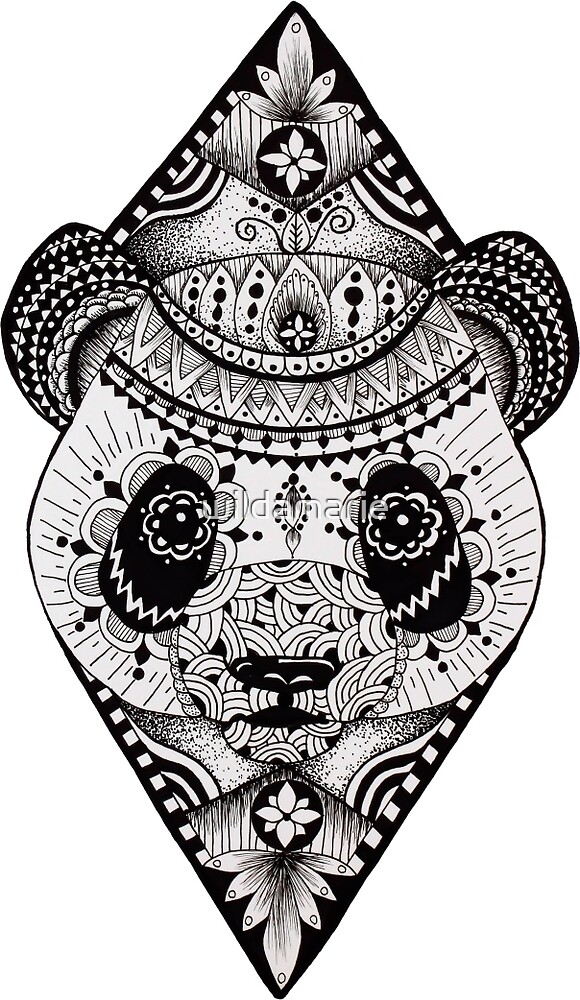 quotMandala Pandaquot by wildamarie Redbubble