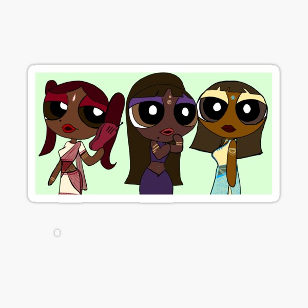Desi Powerpuff Girls Sticker