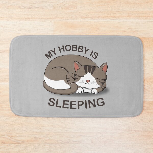 Item preview, My Hobby is sleeping - Cat cute sleeping designed and sold by pawsomelove.