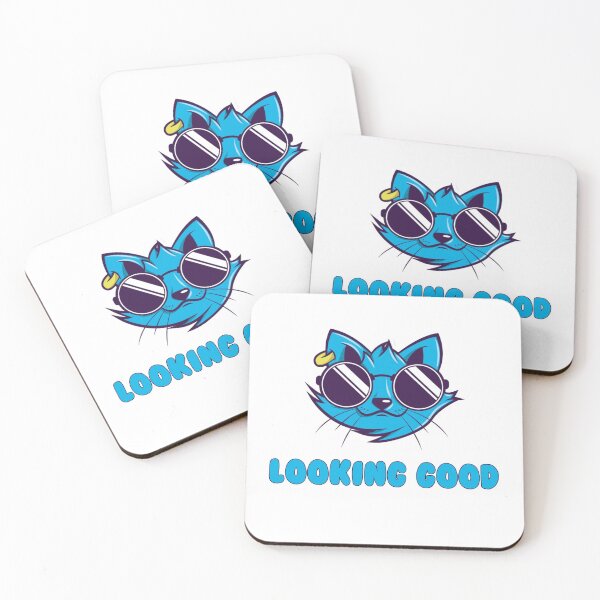 Item preview, Looking Good - Cool Cute Cat Wearing Sunglasses designed and sold by pawsomelove.