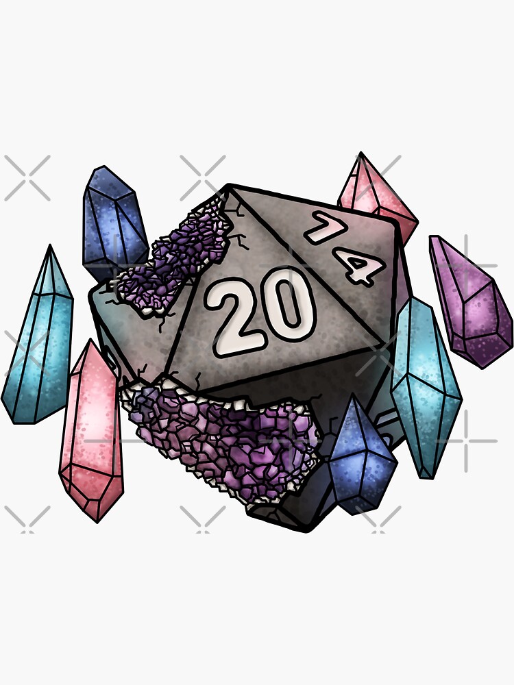 Wizard Class D20 SERIES 2 - Tabletop Gaming Dice | Sticker