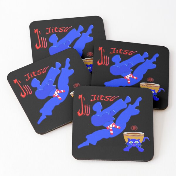 Item preview, Jiu Jitsu Coffee and cat - Jiu Jitsu and coffee - For Jiu Jitsu  cats and coffee lover. designed and sold by Ralek.