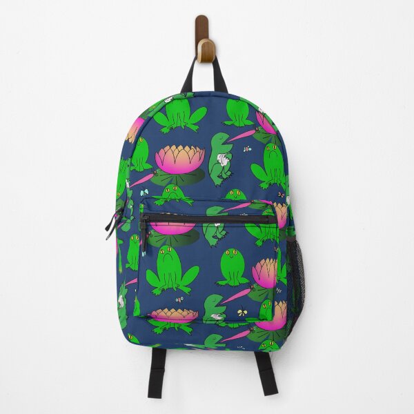 Item preview, The Dumbest Lads Frogs In A Pond Having a Snack in Navy designed and sold by JamieWetzel.