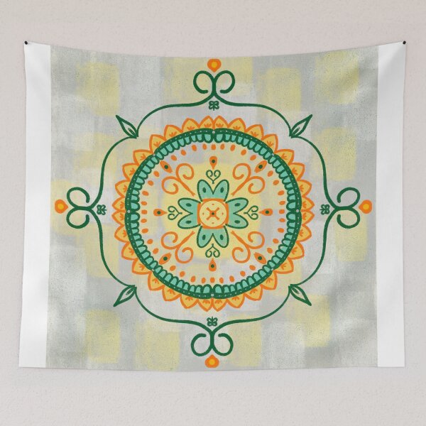 Item preview, Mandala (Green Flower) designed and sold by JuFurla.