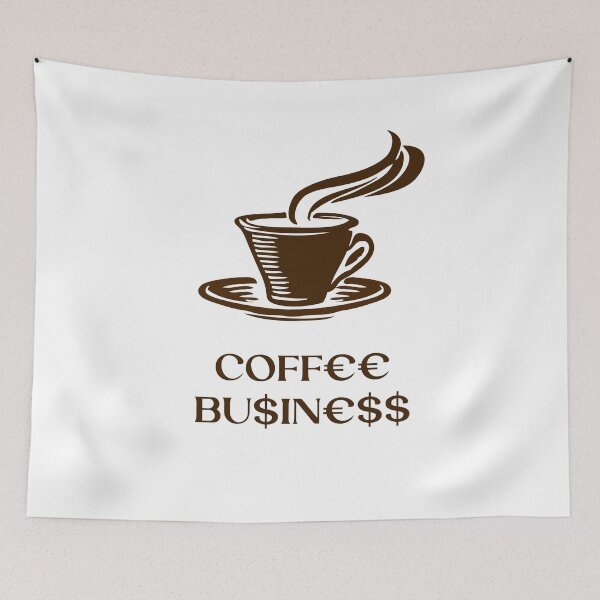 Item preview, Coffee business written with monetary symbols like euro and dollar designed and sold by PhotoPrise.
