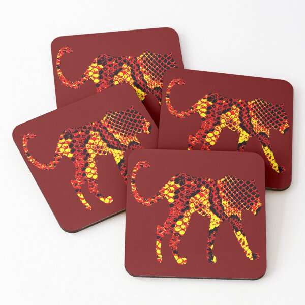 Item preview, Python Skin Red and Yellow Design, Leopard designed and sold by DesignFantazia.