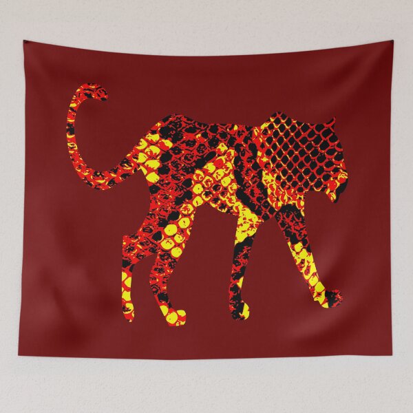 Item preview, Python Skin Red and Yellow Design, Leopard designed and sold by DesignFantazia.