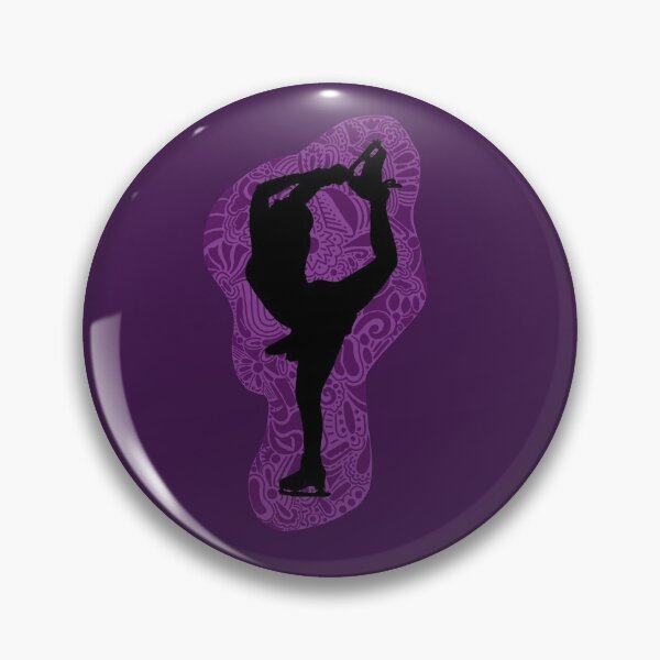 Item preview, Purple Figure Skating Doodle designed and sold by hannahgroft.