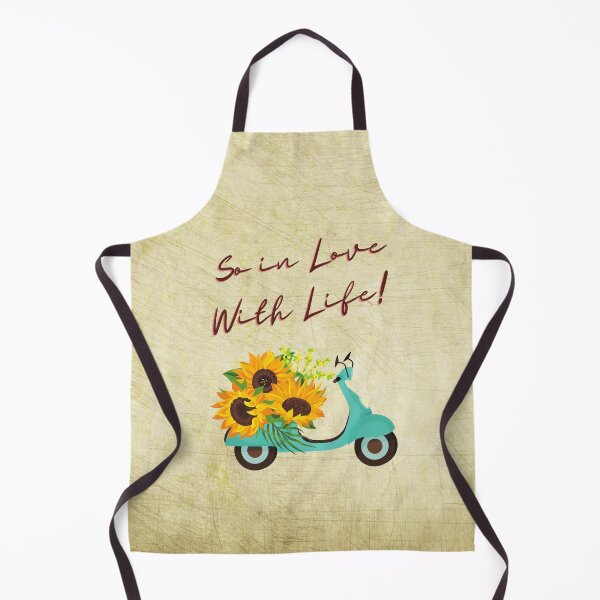 Item preview, So in Love with Life!  Sunflowers and Scooter. designed and sold by Ksaavet.