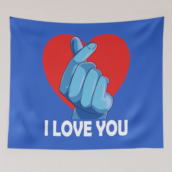 Item preview, Saranghae Kpop Lover I Love You Finger Heart Sign  designed and sold by Nosek1ng.