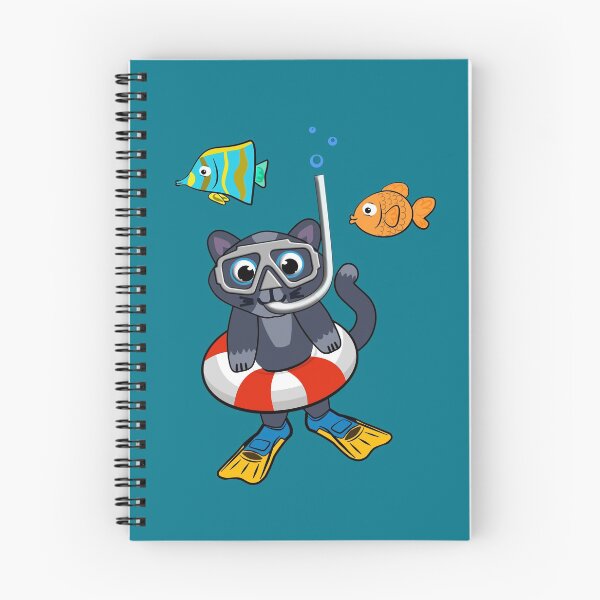 Item preview, Diver cat designed and sold by catnbloom.