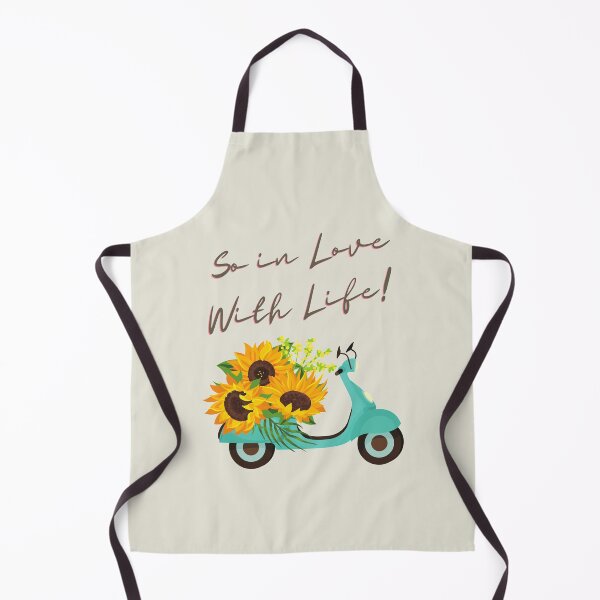 Item preview, So in Love with Life!  Scooter and Sunflowers designed and sold by Ksaavet.