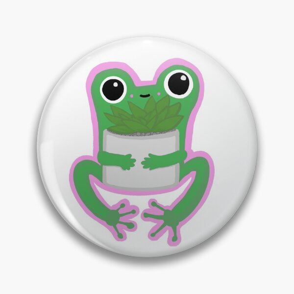 Item preview, Frog holding a succulent  designed and sold by Bitrae.