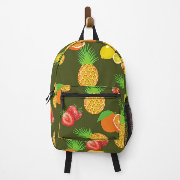 Item preview, Tropical Fruits Pattern - Pineapple, Strawberry, Banana, Orange, Peach, Lemon designed and sold by silviaol.