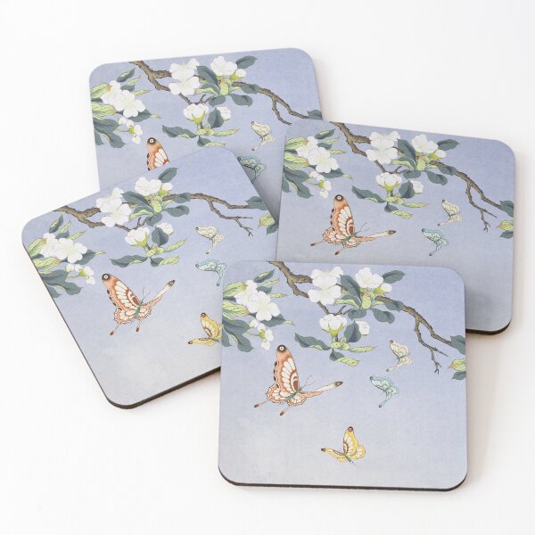 Item preview, Butterflies and pear blossoms B : Minhwa-Korean traditional/folk art designed and sold by minsillust.