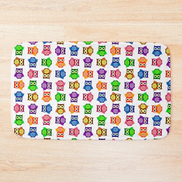 Item preview, Chibi Rainbow Owls on WHITE designed and sold by KColbyStudios.