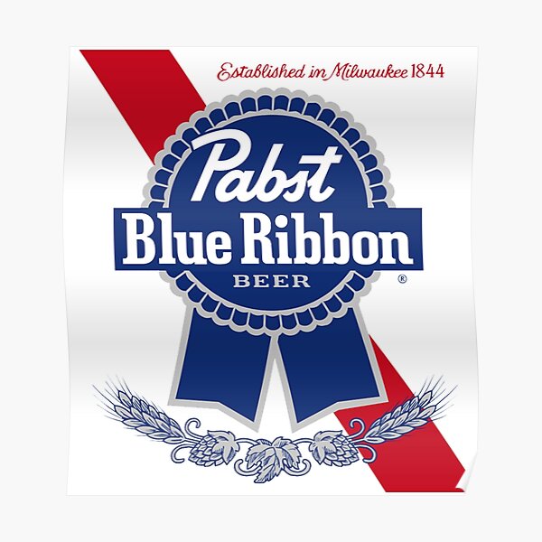 "PBR Lager Beer" Poster by 3rdlevl Redbubble