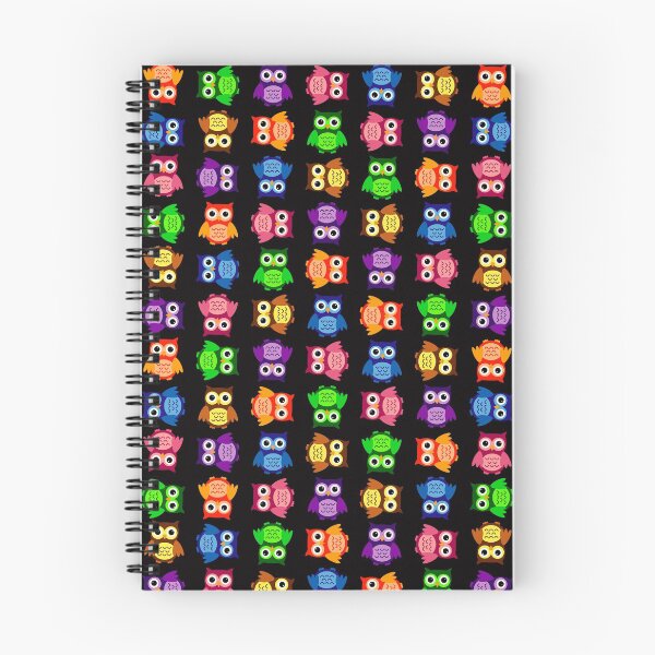 Item preview, Chibi Rainbow Owls on BLACK designed and sold by KColbyStudios.