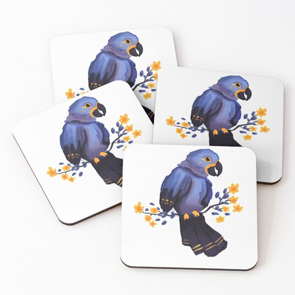 Item preview, cute aesthetic floral parrot designed and sold by HibiscusHeron.