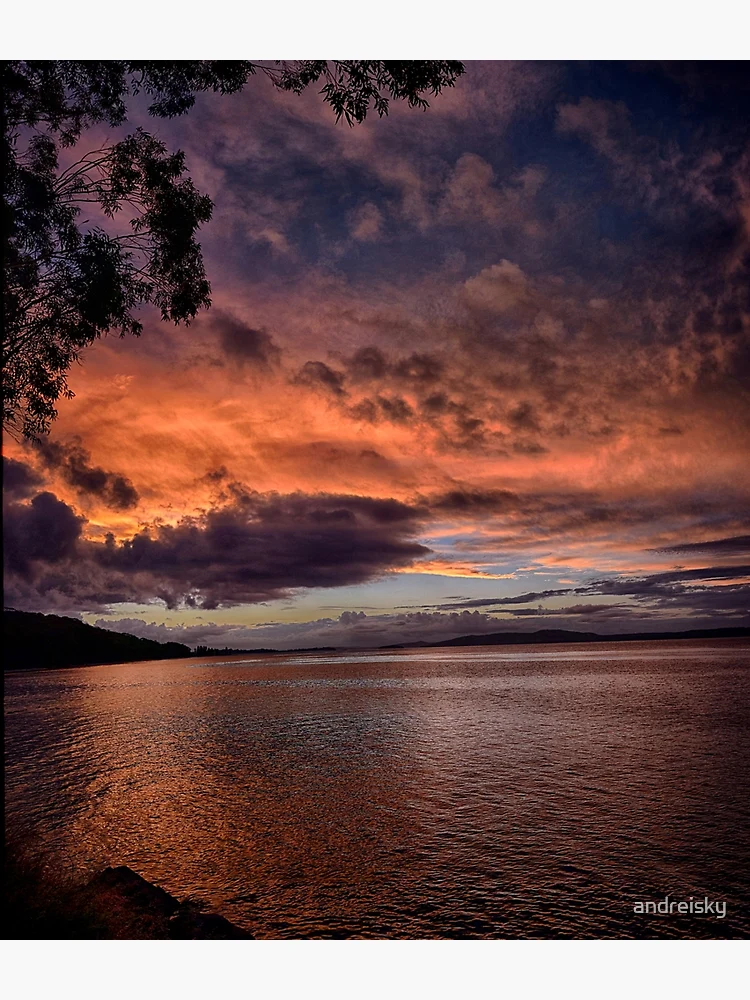Thumbnail 3 of 3, Backpack, Redpatch Point sunset designed and sold by andreisky.
