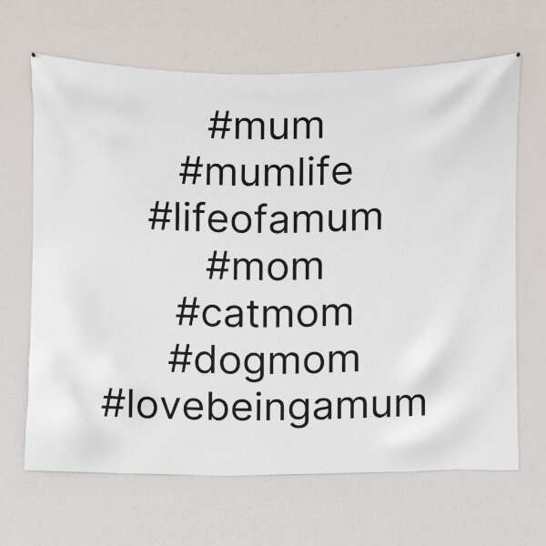 Item preview, Mum hashtags  designed and sold by Lisaarts.