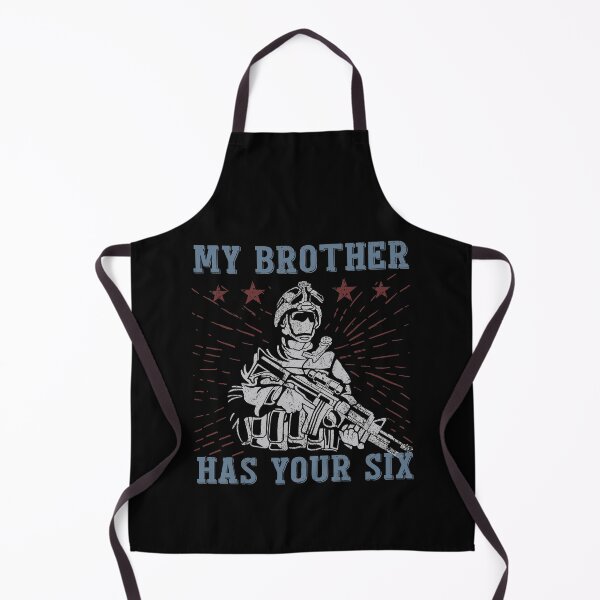 Item preview, My Brother Has Your Six. Army Brother. Red White Blue. designed and sold by Uppercase Tees.