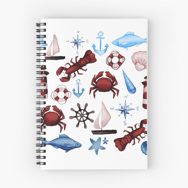 Item preview, sea/ sailor themed pattern designed and sold by HibiscusHeron.