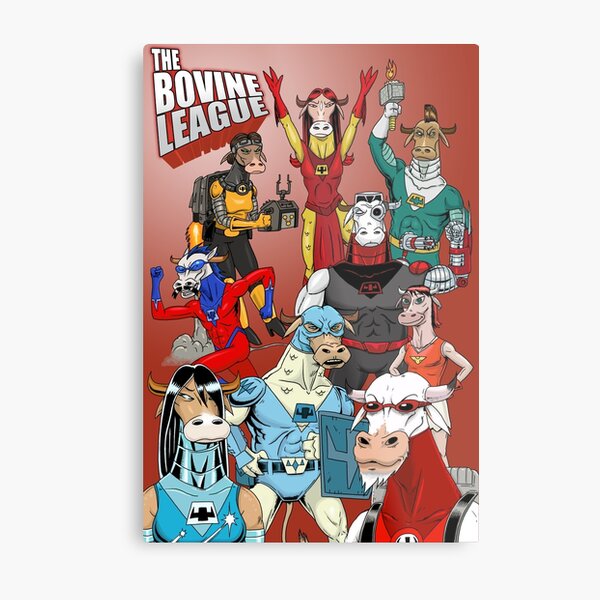 The Bovine League Metal Print