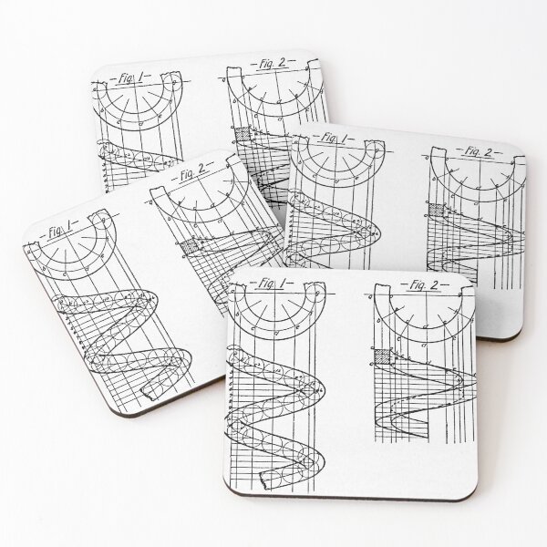 Item preview, Pen-and-ink drawing of helix and coil spring designed and sold by NrvousFella.
