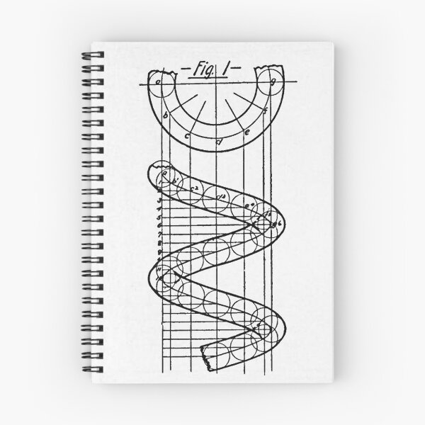 Item preview, Pen-and-ink drawing of helix and coil spring designed and sold by NrvousFella.