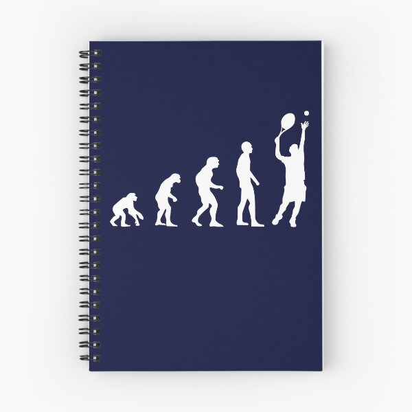 Item preview, White Tennis Evolution Design | Funny Navy Human Evolution Tennis  Joke for Passionate Tennis Player  designed and sold by KleverOlivier.