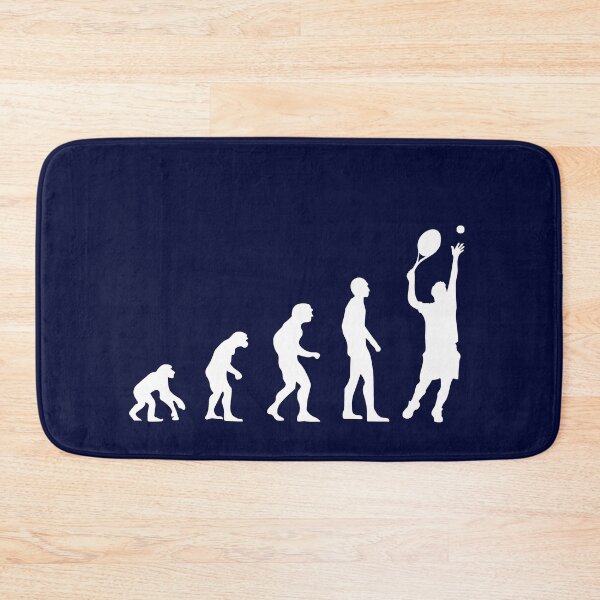 Item preview, White Tennis Evolution Design | Funny Navy Human Evolution Tennis  Joke for Passionate Tennis Player  designed and sold by KleverOlivier.