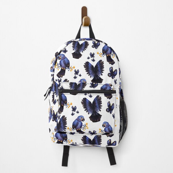 Item preview, floral parrots and butterflies pattern designed and sold by HibiscusHeron.