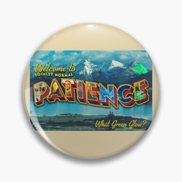 Item preview, PATIENCE, COLORADO VINTAGE POSTCARD - RESIDENT ALIEN designed and sold by nerd-girl-art.