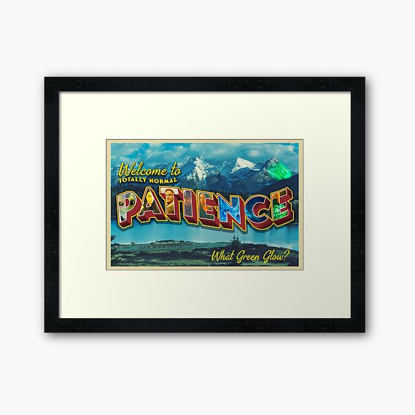 Item preview, PATIENCE, COLORADO VINTAGE POSTCARD - RESIDENT ALIEN designed and sold by nerd-girl-art.